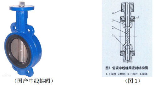 一款進口中線蝶閥與國產蝶閥的結構對比
